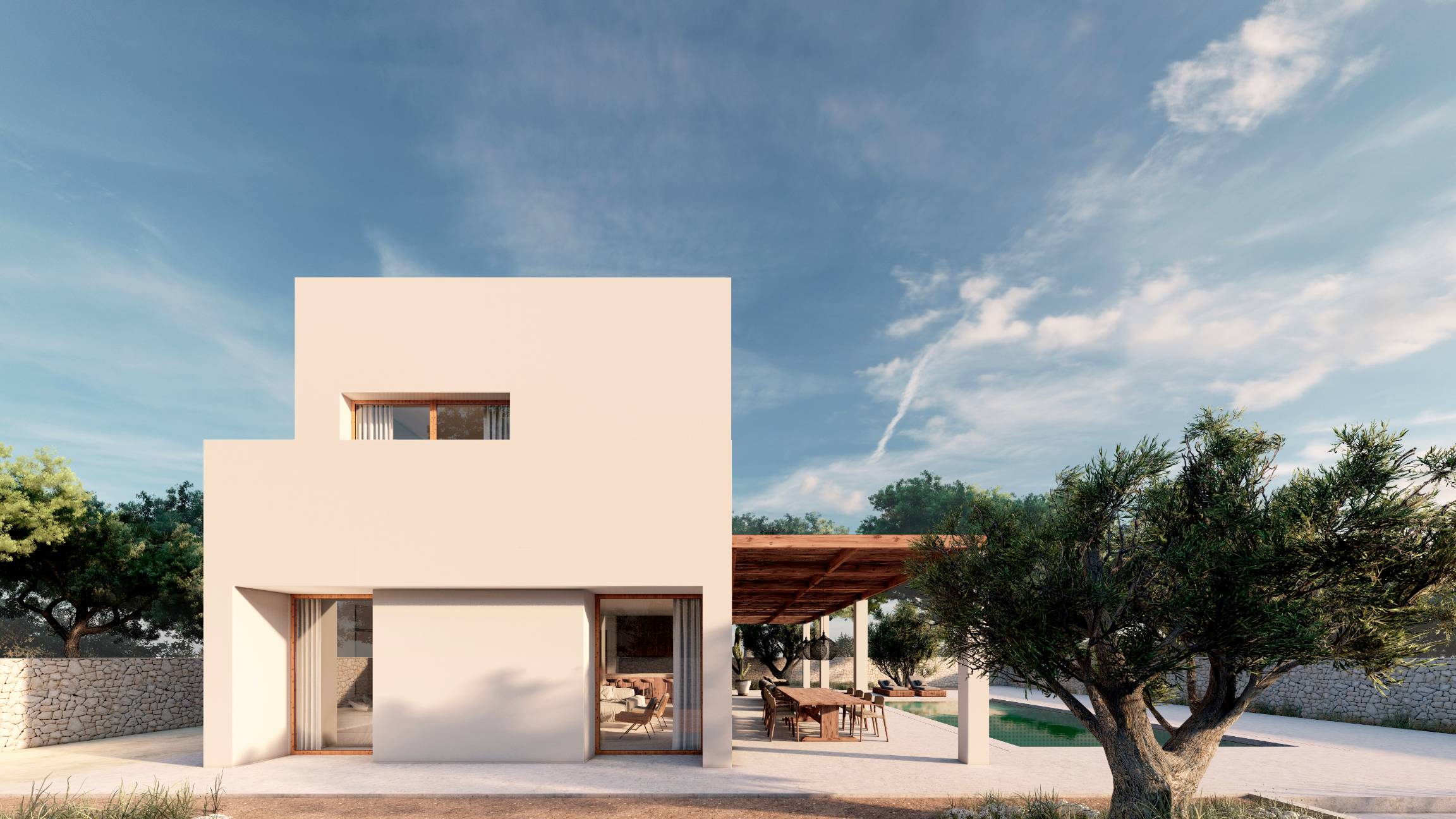 Proyecto obra nueva Casa Mediterránea | Arquitectos en Gandia Moratal Palomino